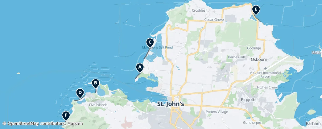 Best Beaches — Mapa