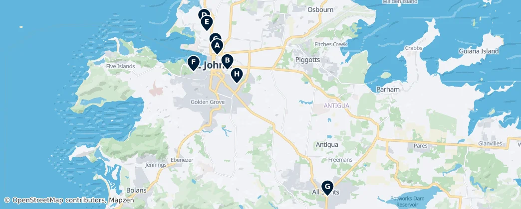 Historic Churches — Mapa
