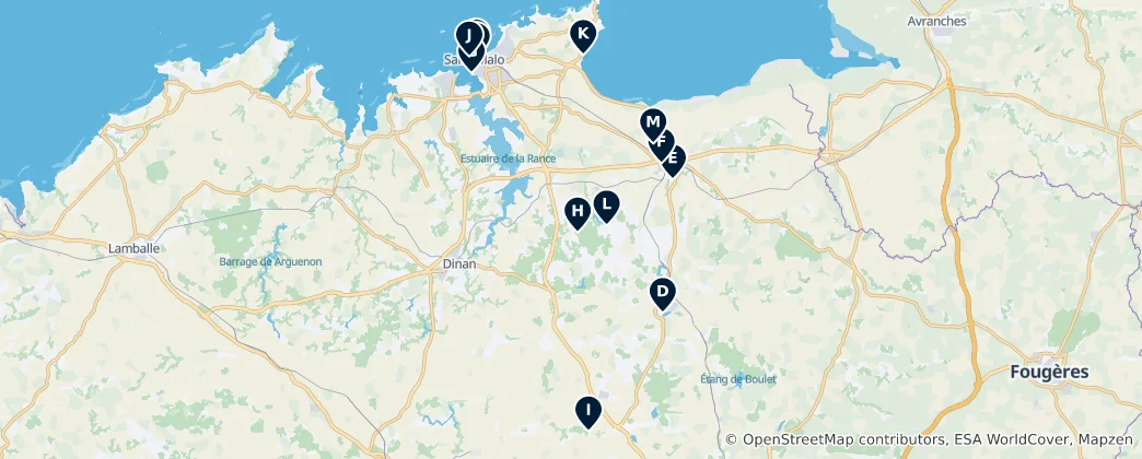 Mapa Heritage & Historic Sites