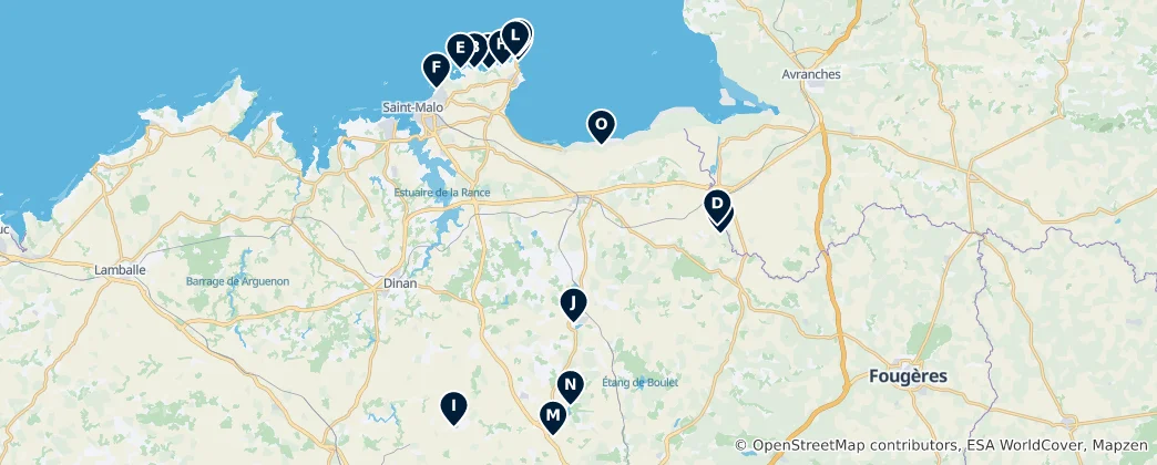 Mapa Parks & Nature