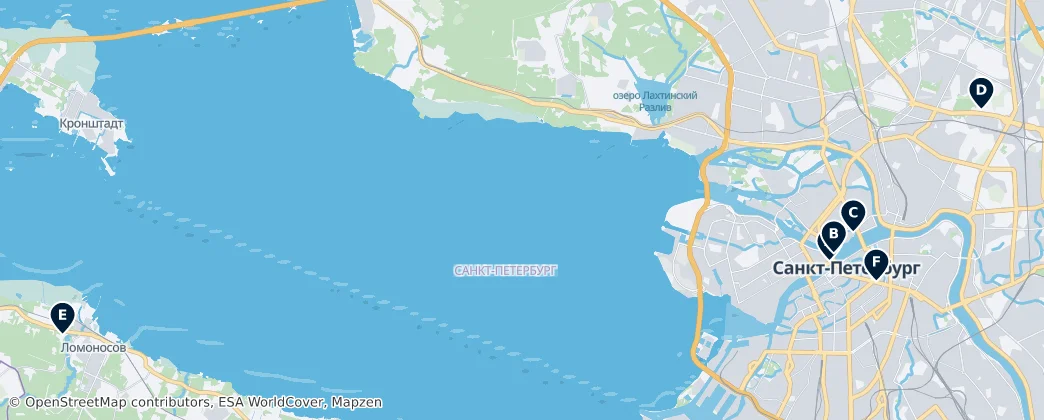 Mappa di Saint Petersburg's Hidden Gems