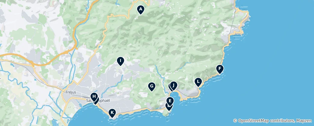 Mappa di Saint-Raphaël Essentials