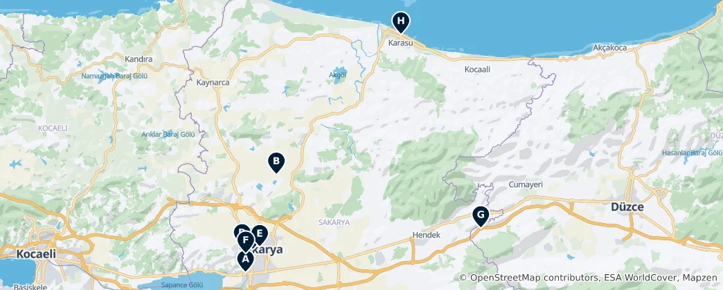 Mapa Sakarya Essentials