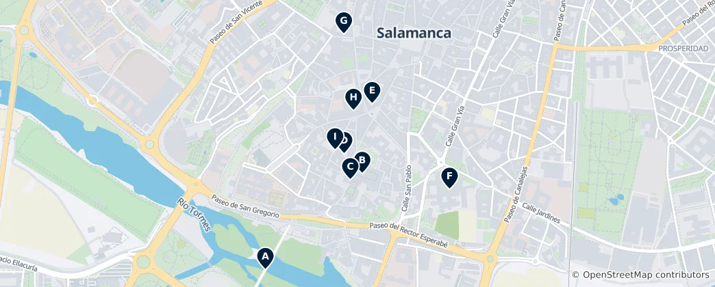 Karte von Salamanca's Golden Treasures