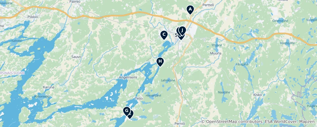 Térkép: Salo Essentials