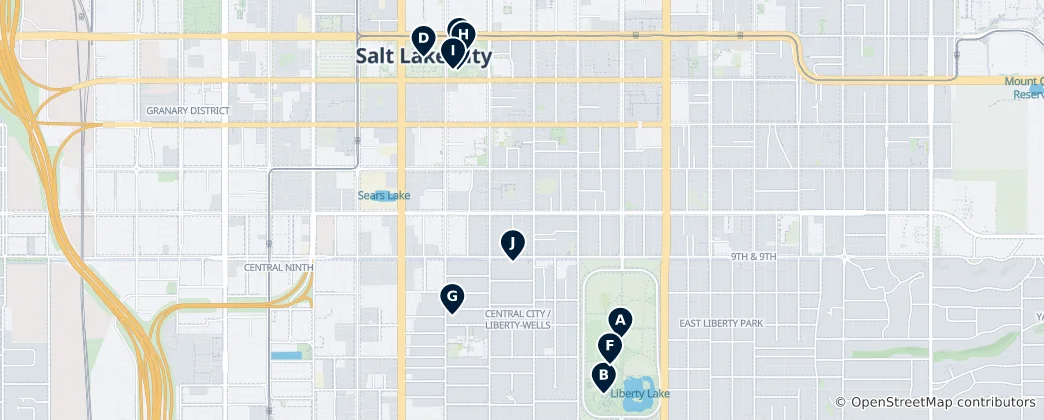 Map of Salt Lake City's Absolute Essentials