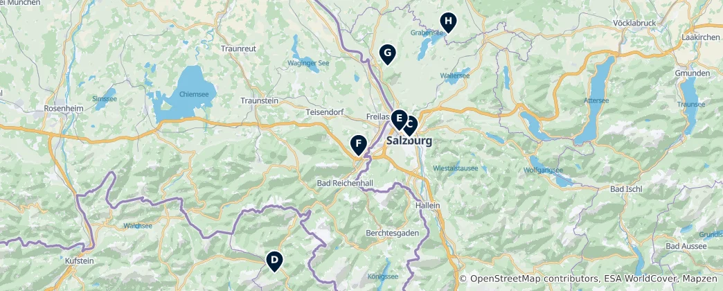 Mapa De Historic Churches & Monasteries