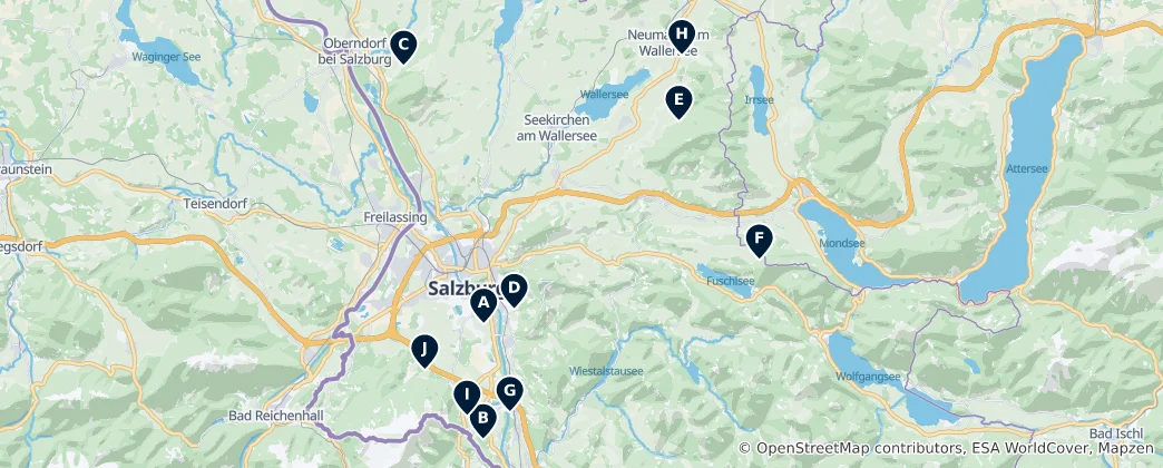 Map of Castles and Ruins