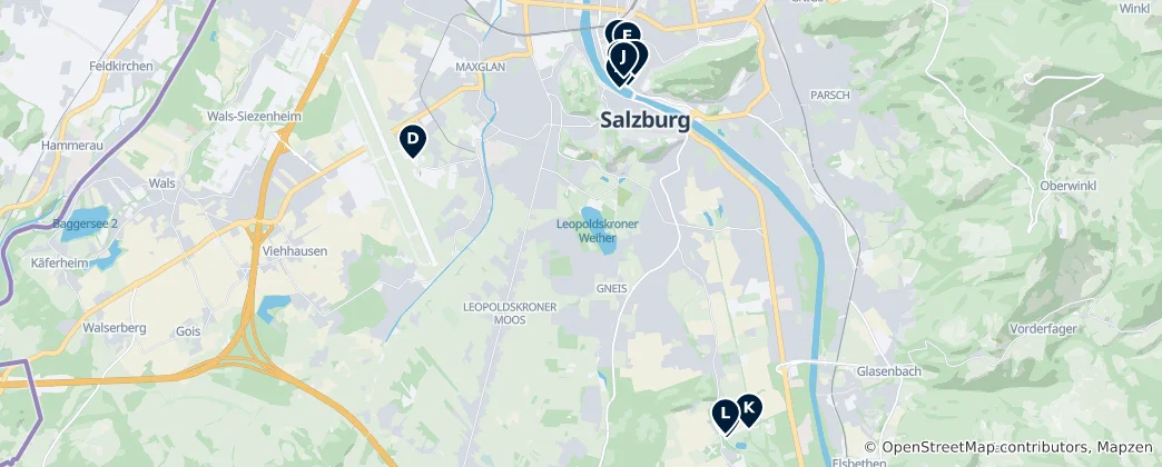 Map of Salzburg Essentials