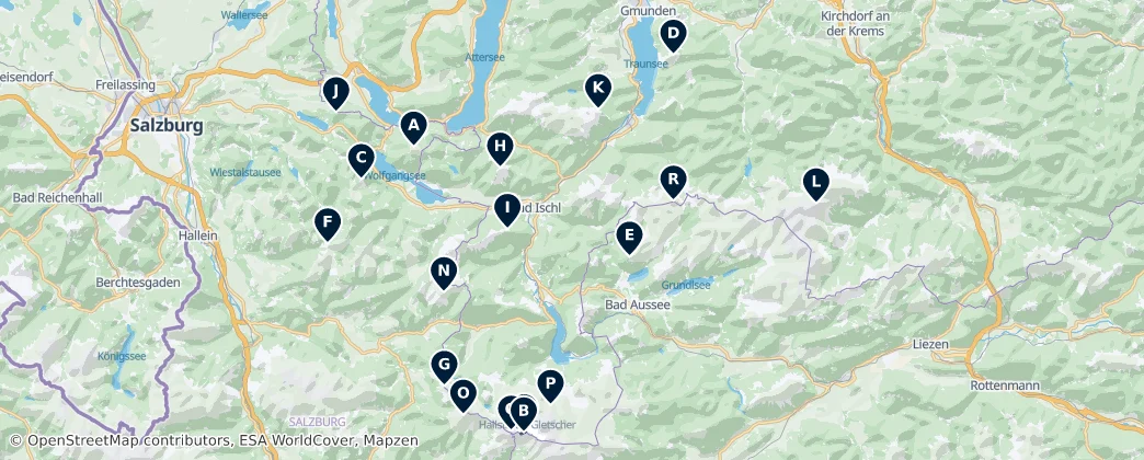 Salzkammergut Peaks — Mapa