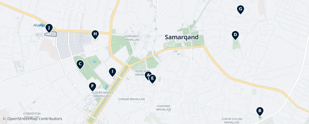Samarkand Essentials — Map