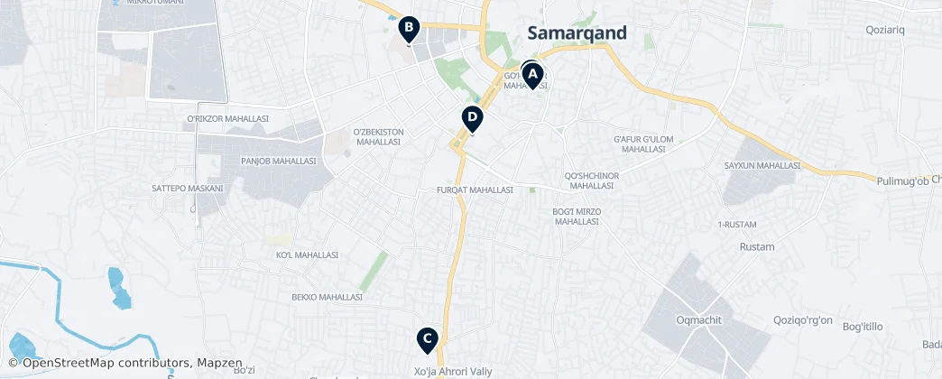 Silk Road History & Museums — Map