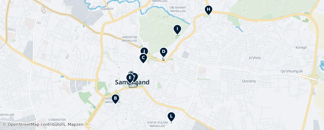 Samarkand Best Of – Mapa