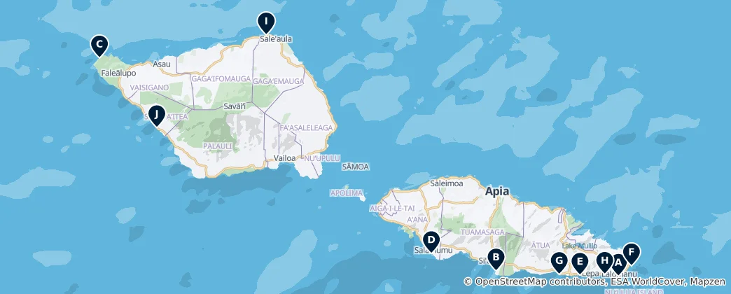 Map of Best Beaches