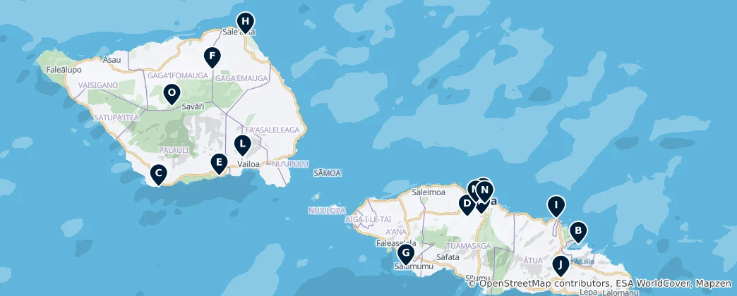 Map of Samoa Essentials