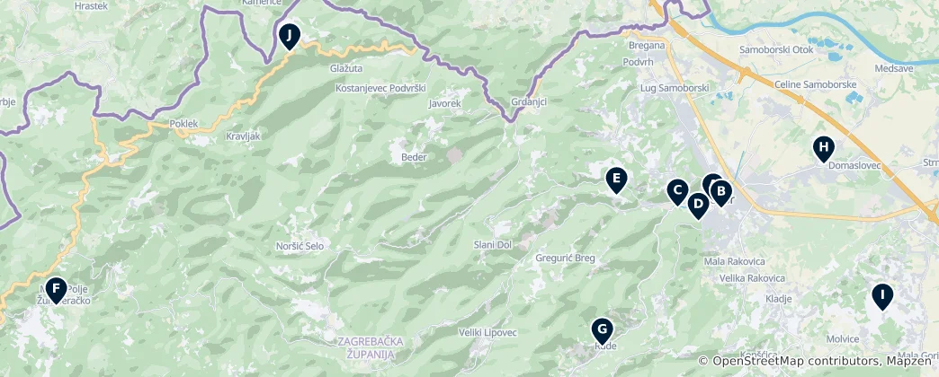 Map of Historic Churches and Chapels