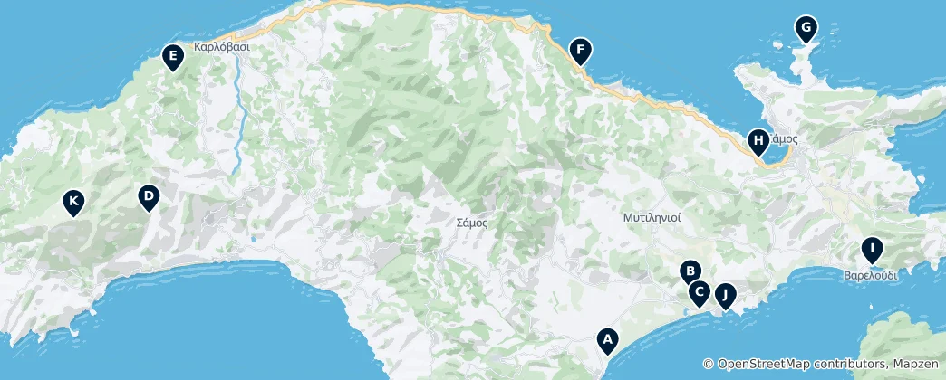 Map of Samos Essentials