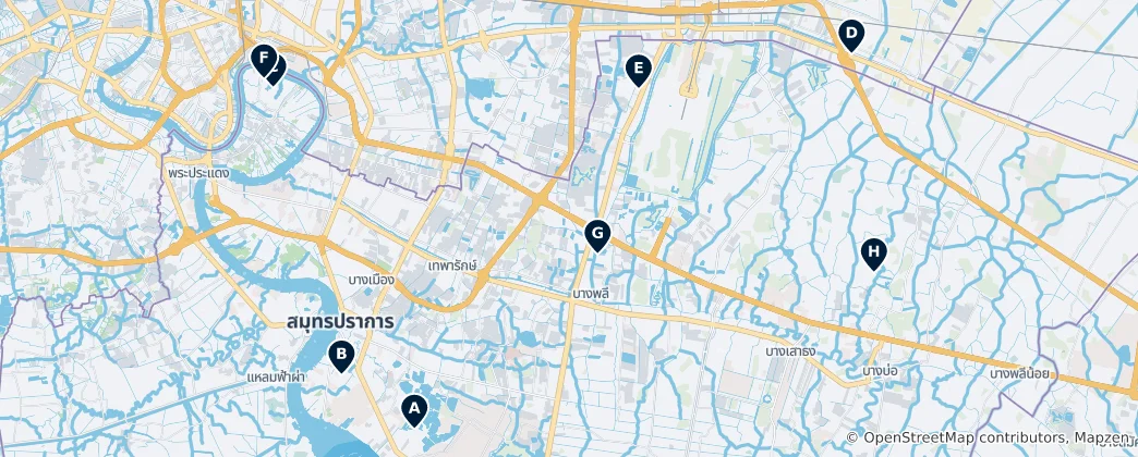 Mapa de Parks, Zoos & Sports Centers