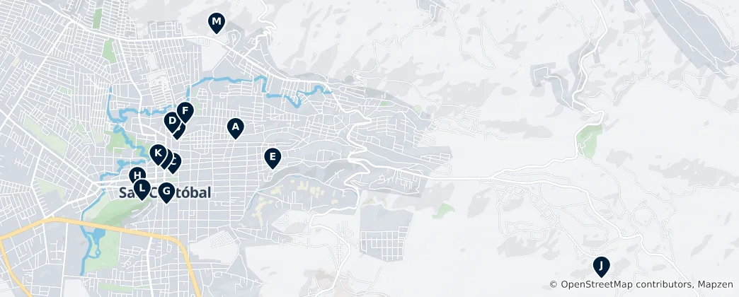 Map of San Cristóbal de las Casas Essentials