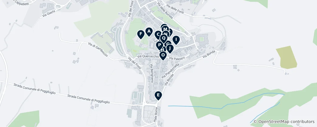 Mapa Nadčasové veže a stredoveké srdce San Gimignana