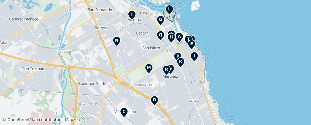 San Isidro Unmissables — Térkép