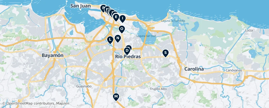 Theatres and Cinemas — Mapa