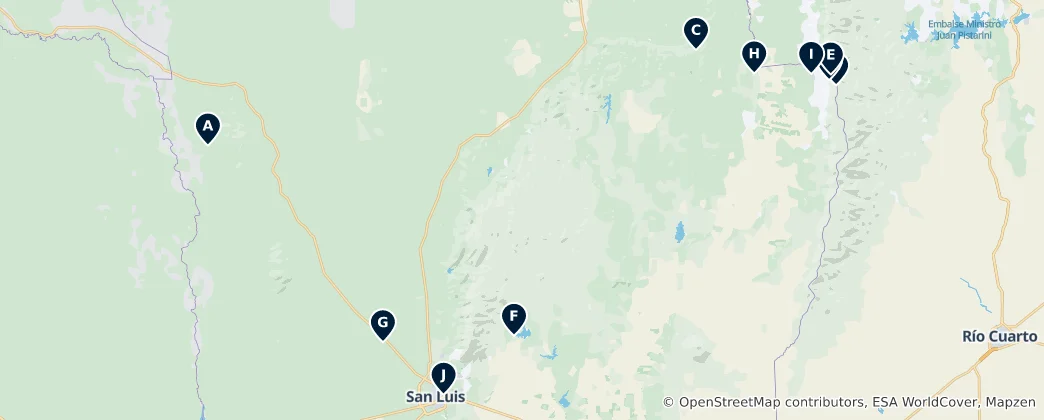 Mapa Provincia de San Luis Essentials