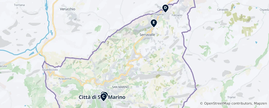 Mapa Authentic Italian Dining