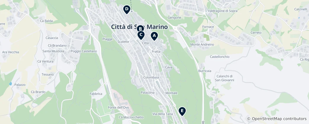 Map of San Marino Art & Museums