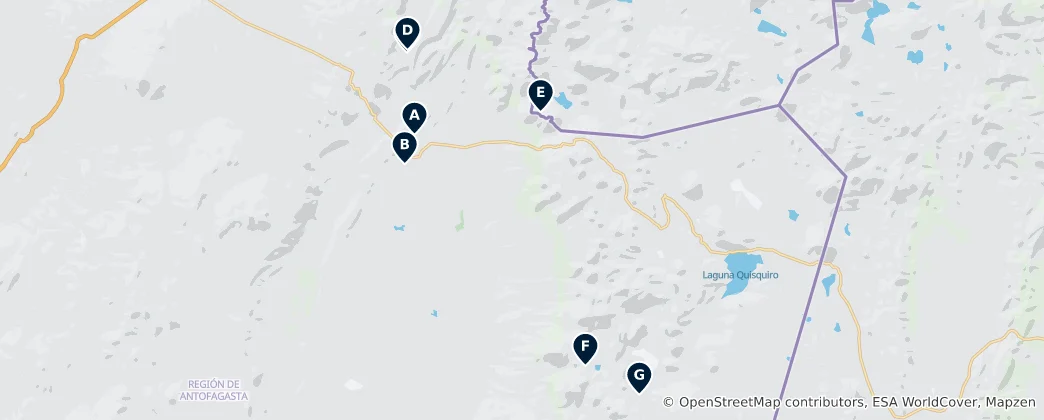 Mapa Ancient Archaeological Sites