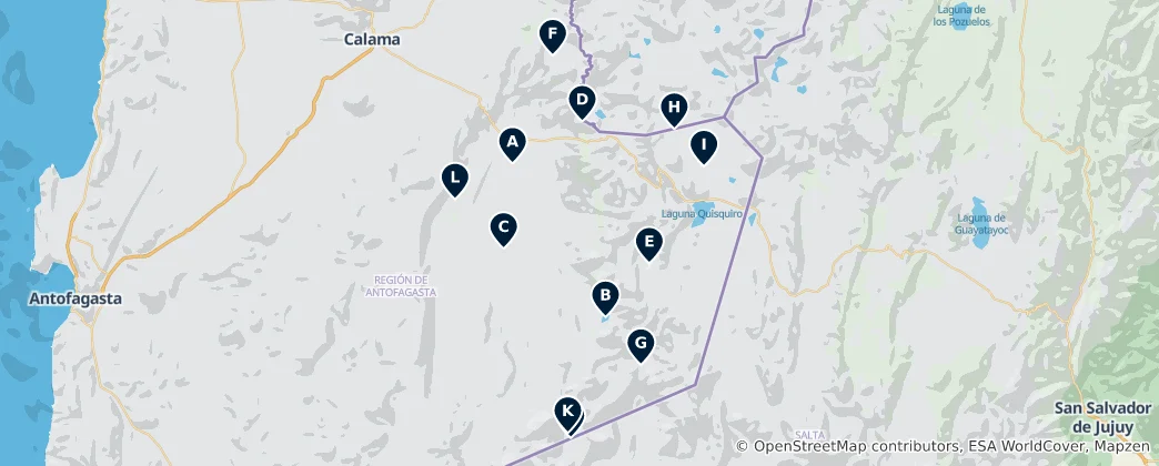 Map of Wetlands and Lakes