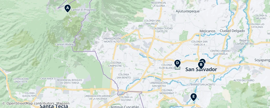 Parks & Nature — Map