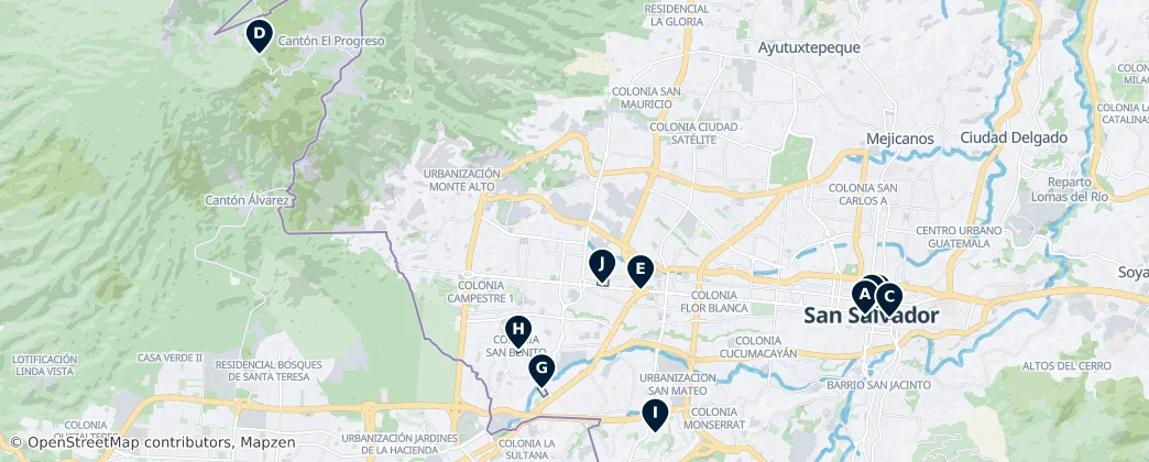 San Salvador Essentials — Map