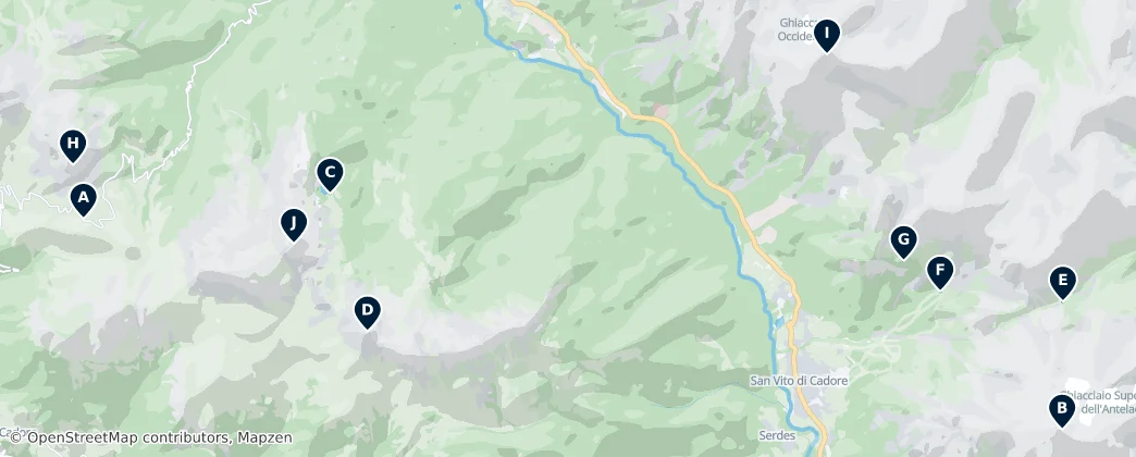 Alpine Highlights — Kaart
