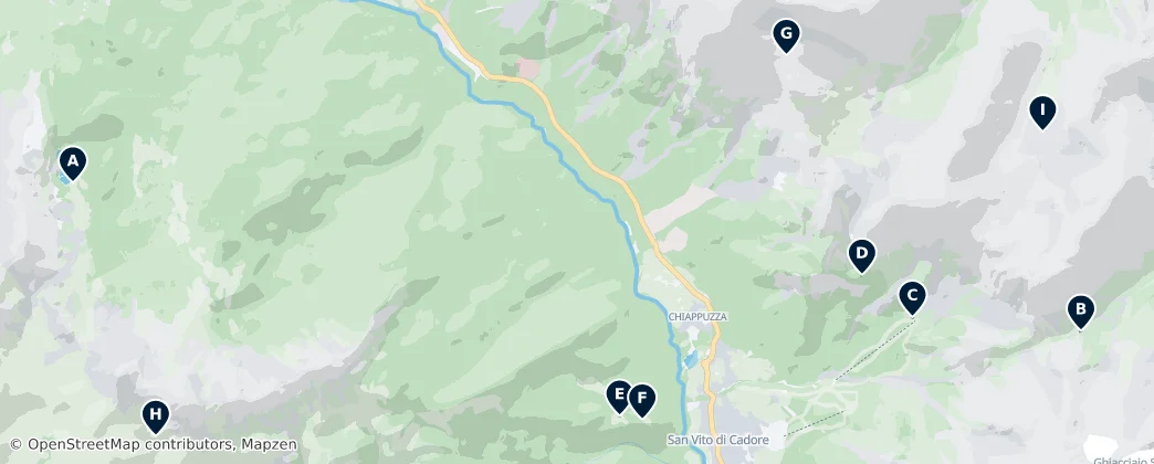 Alpine Huts & Refuges — 地图