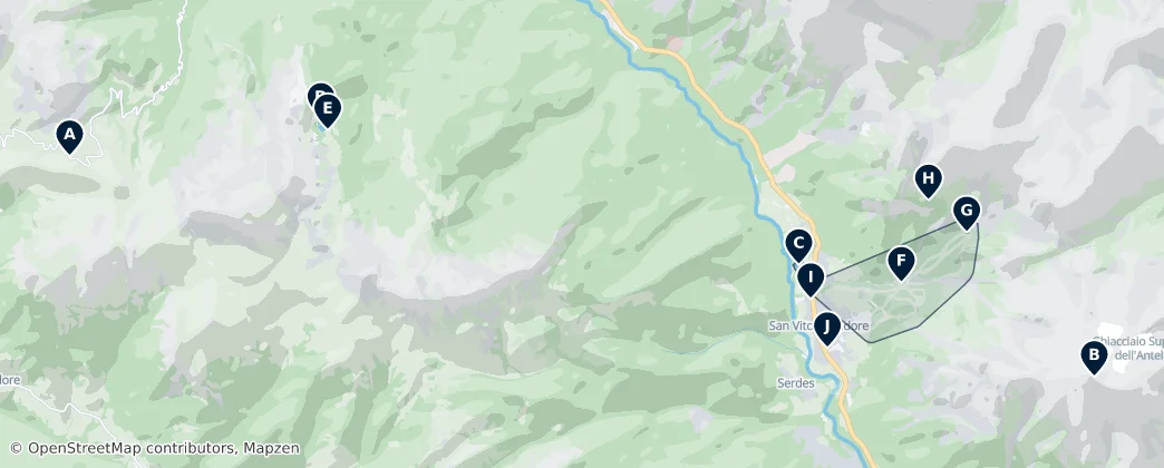San Vito di Cadore Essentials — Mappa