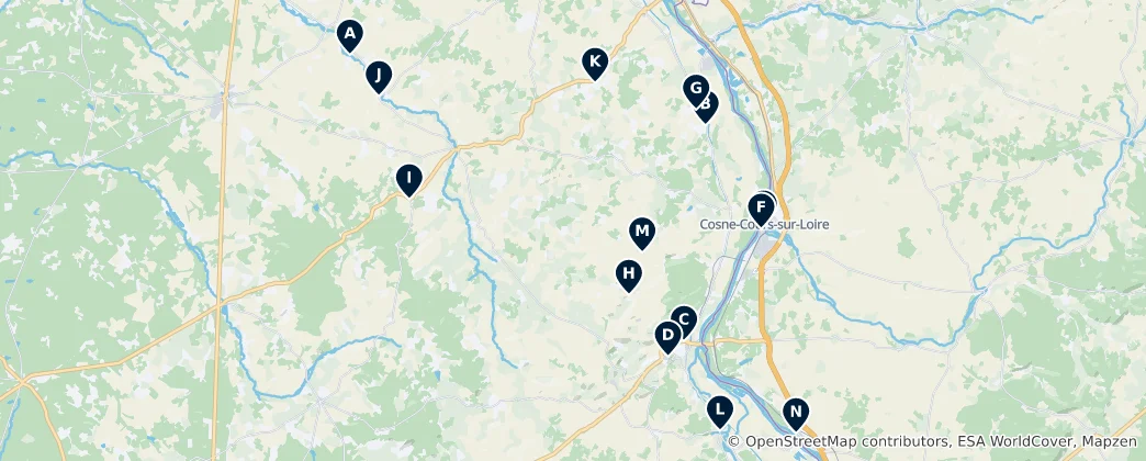 Karte von Historic Churches & Chapels