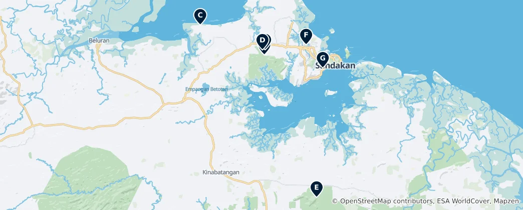 Mapa Sandakan Essentials