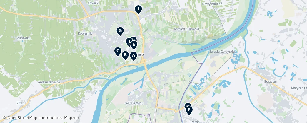 Sandomierz Christian Heritage — Mapa