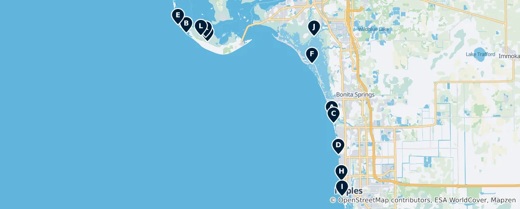 Map of Florida Parks and Viewpoints