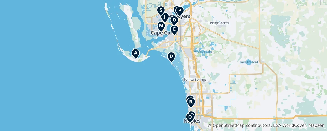 Mapa de Museums and Cultural Hubs