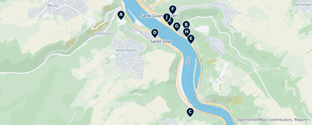Map of Sankt Goar Essentials