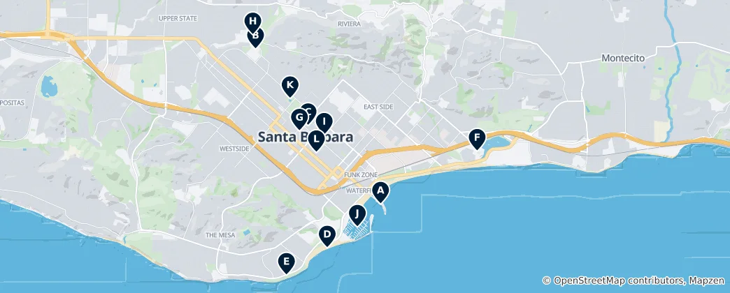 Mapa Santa Barbara Essentials