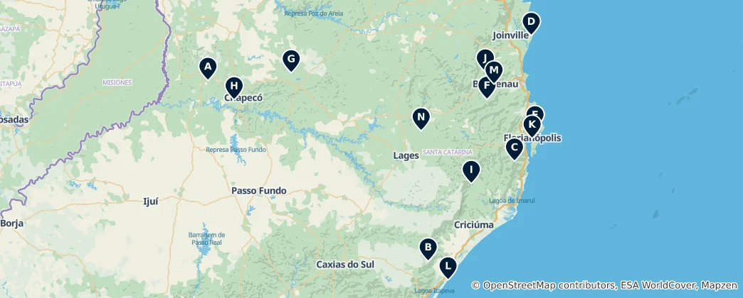 Mapa Parks and Natural Wonders