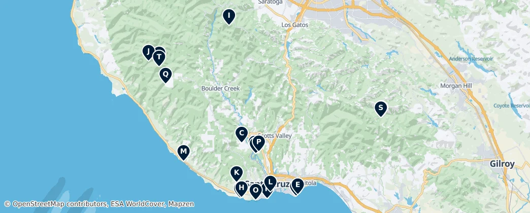 Mapa de California Parks and Nature
