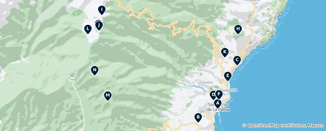 Mapa de Viewpoints and Nature