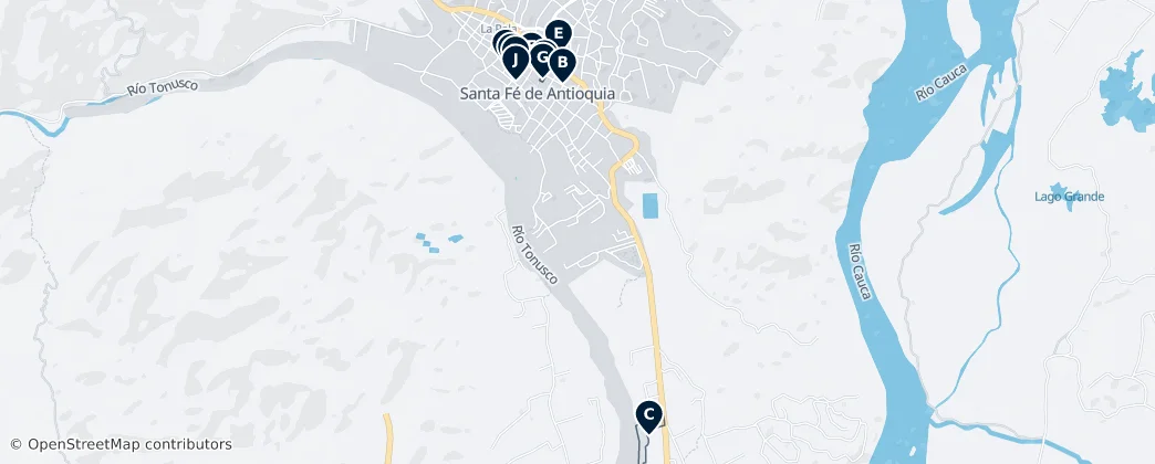 Santa Fe de Antioquia Essentials — 지도