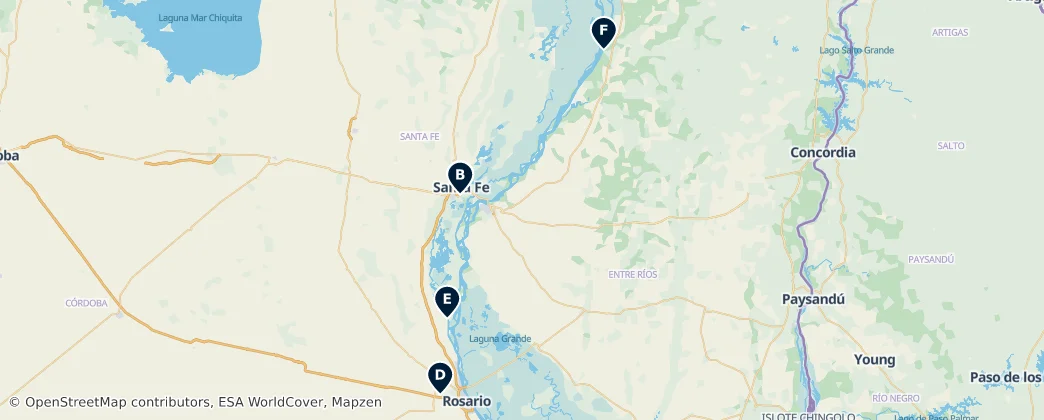 Historic Churches & Shrines — Mapa