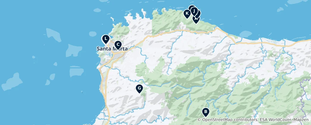 Mapa Santa Marta Essentials