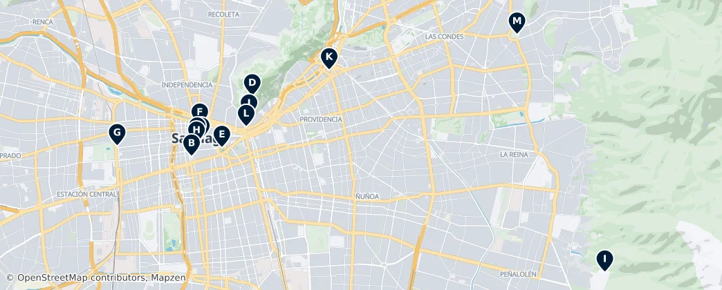 Provincia de Santiago Essentials — Kaart